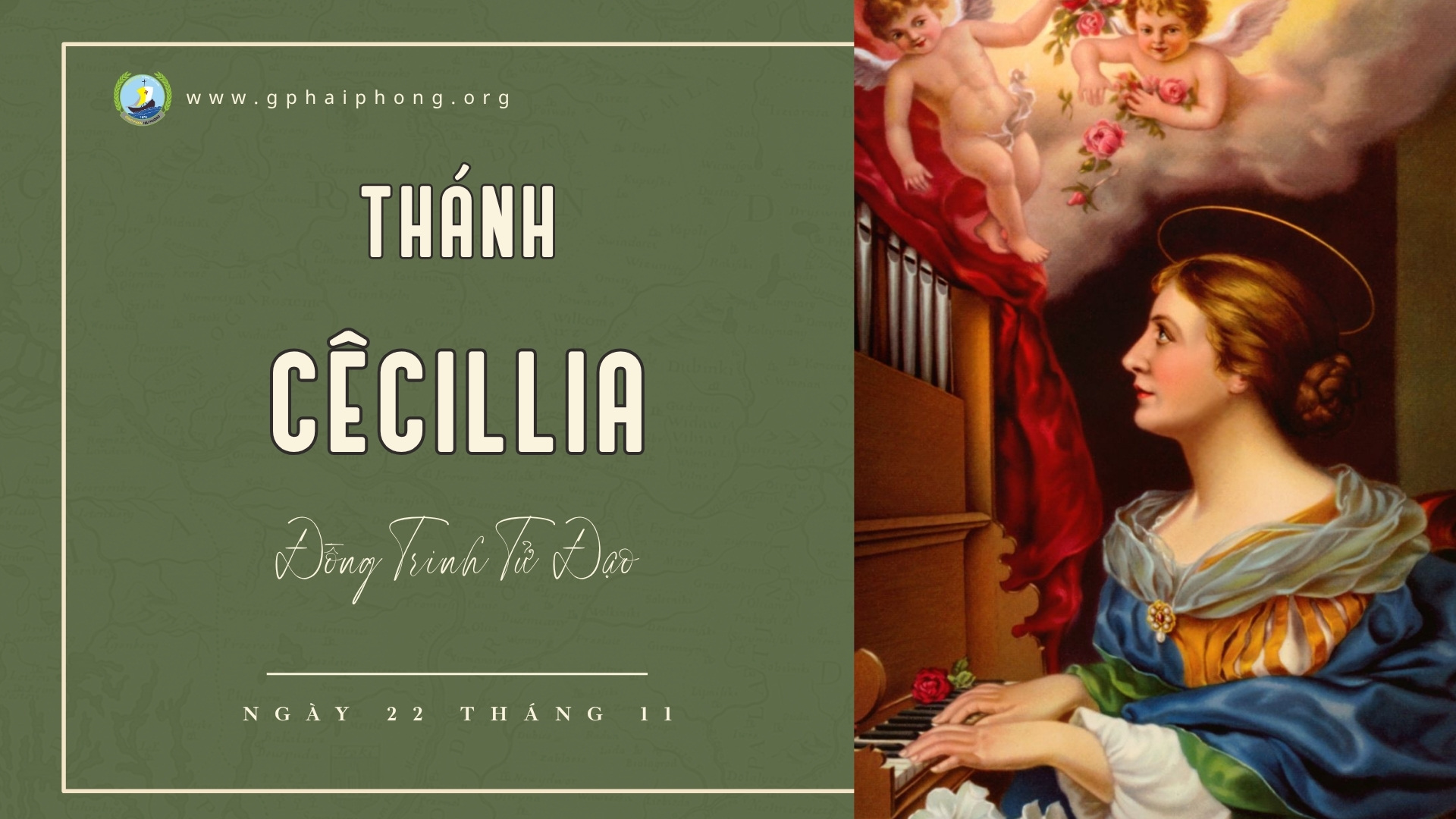 Thánh Cêcillia Ðồng Trinh Tử Ðạo